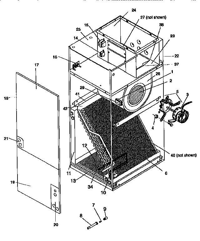 ICP BH5530SKA1 blower coil 2 1/2 ton diagram