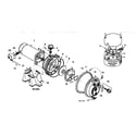 Craftsman 390251181 motor and pump assembly diagram