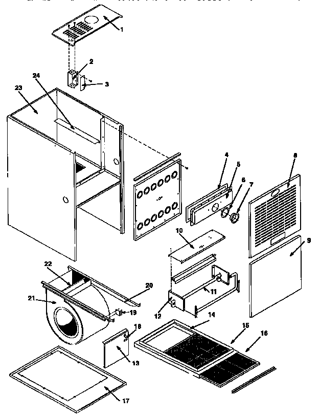ICP GNJ075N12A1 non-functional replacement parts diagram