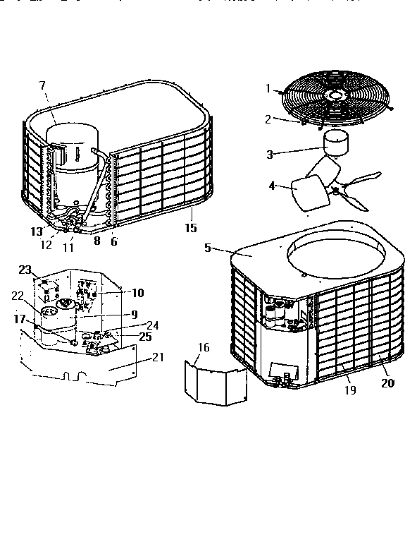 Coleman Evcon BRCS0361CB functional replacement parts diagram