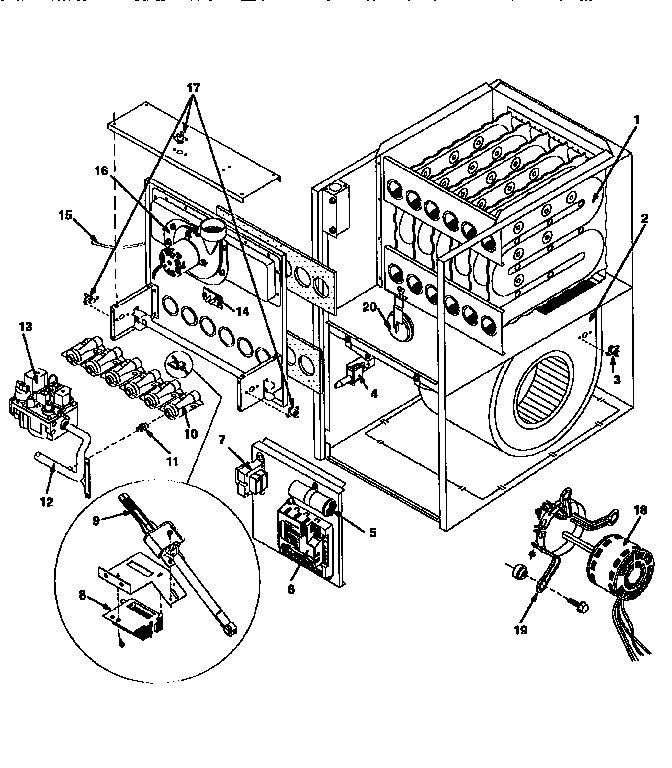 ICP GNJ100N12A1 functional replacement parts diagram