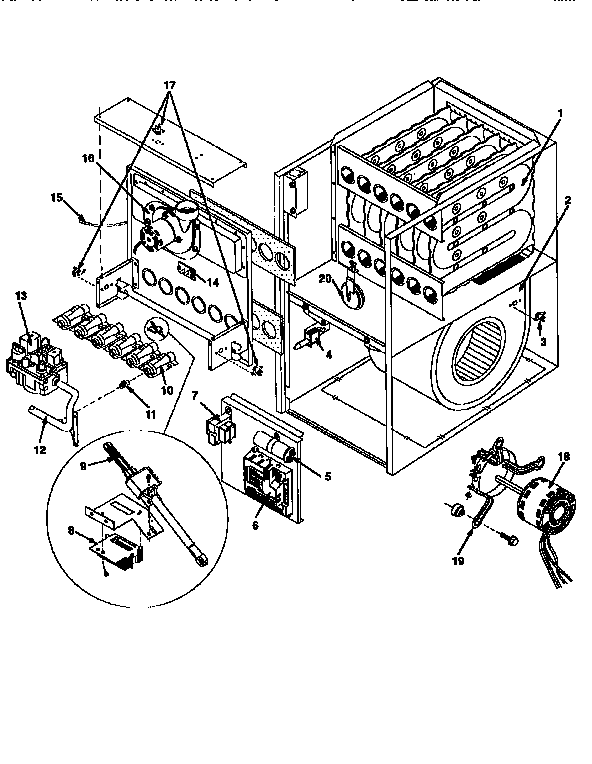 ICP GNJ100N16A1 functional replacement parts diagram