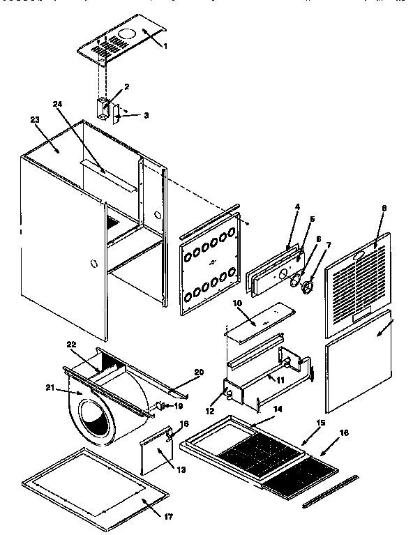 ICP GNJ100N16A1 non-functional replacement parts diagram