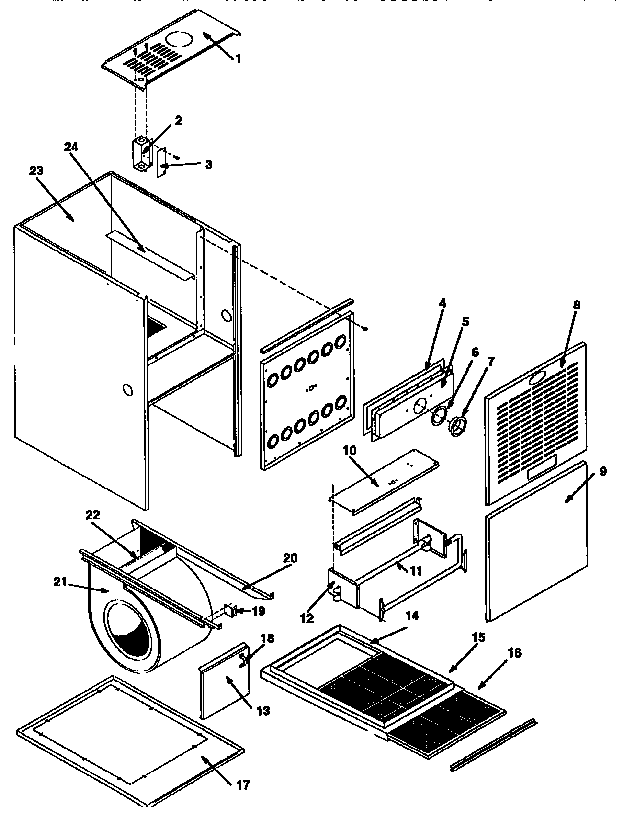 ICP GNJ100N20A1 non-functional replacement parts diagram
