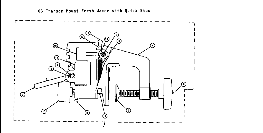 Motorguide QS320 motor mount diagram