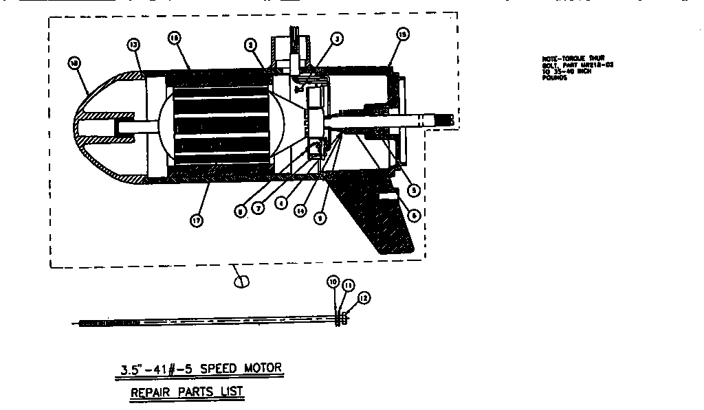 Motorguide SF500 dura amp motor diagram