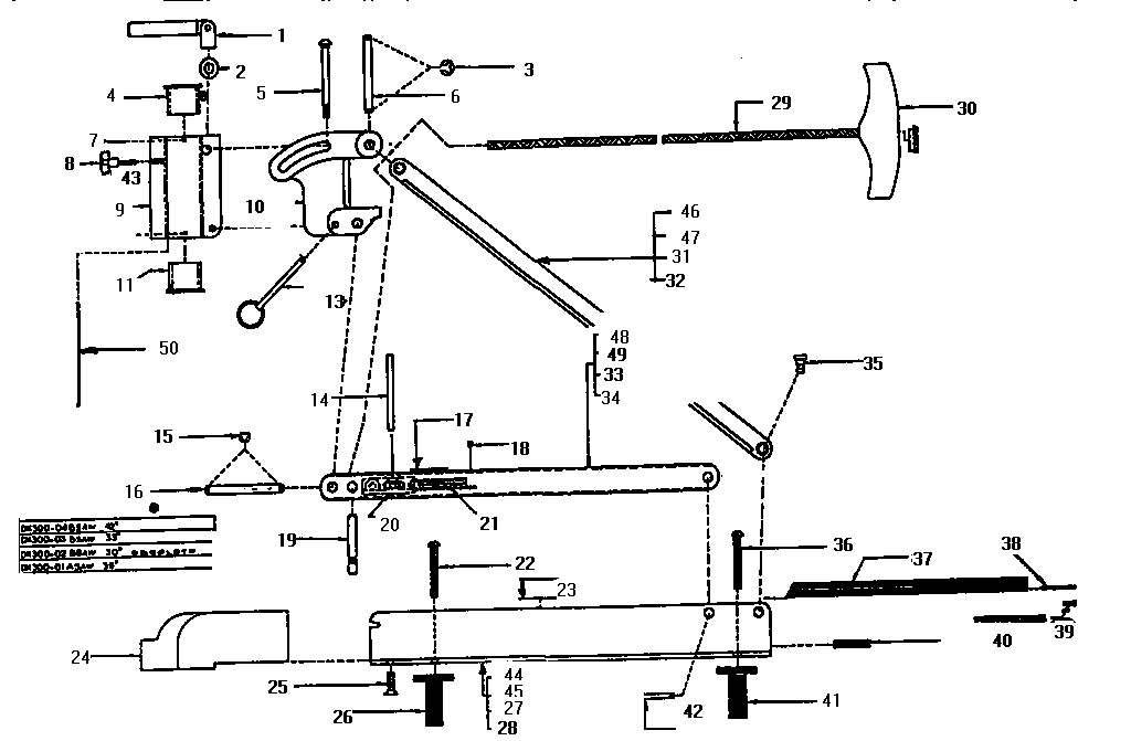 Motorguide SF500 mounts diagram