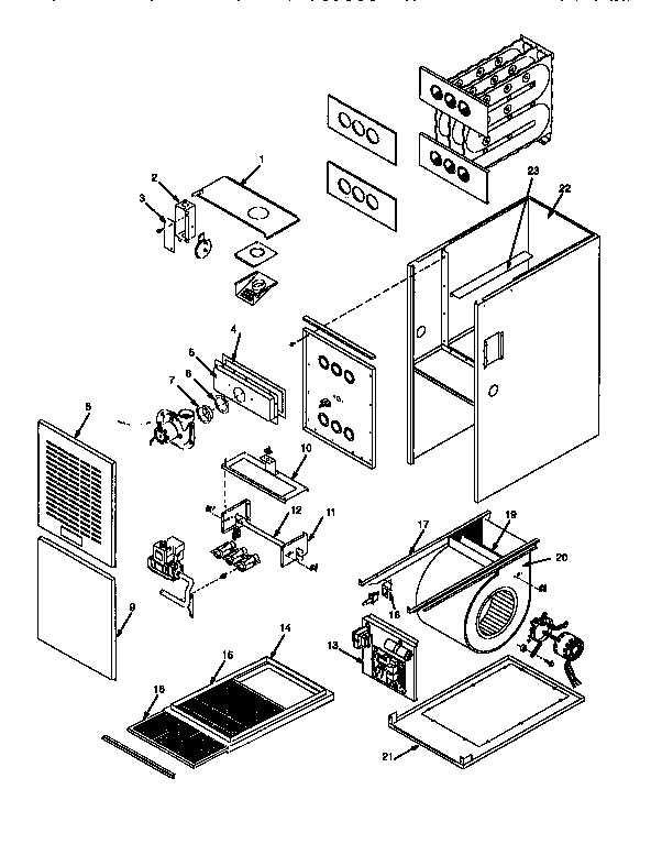 ICP NUG3100AHA1 non-functional replacement parts diagram