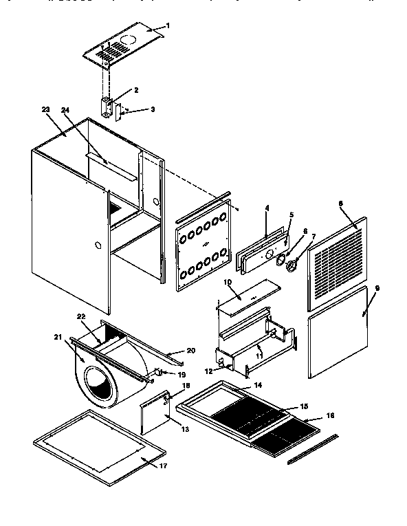 ICP NTC5100BJC1 non-functional replacement parts diagram