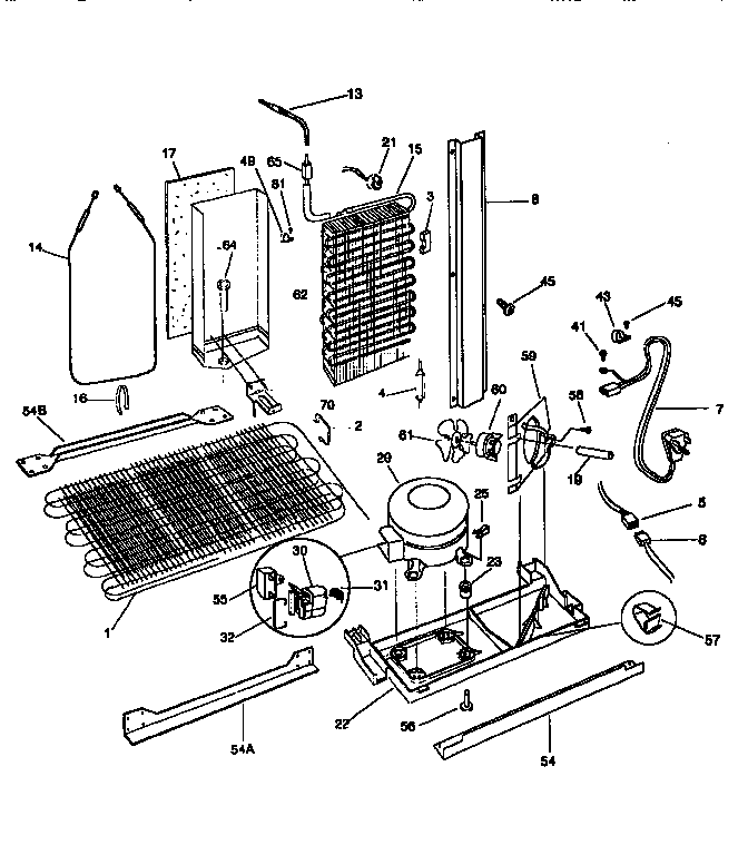 Frigidaire FRS24WSCB2 system diagram