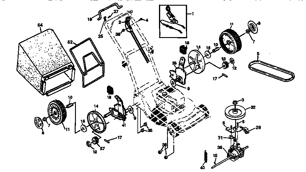 Craftsman 917376931 drive assembly diagram