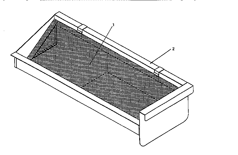 International Dryer 30STG/MR lint screen diagram