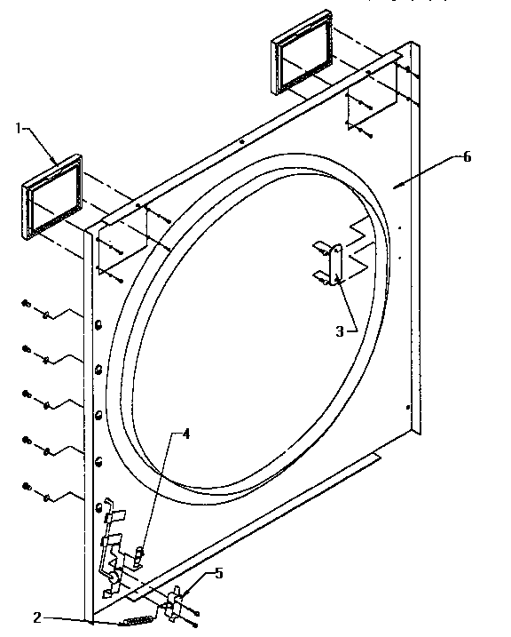 International Dryer 30STG/MP bottom front panel diagram