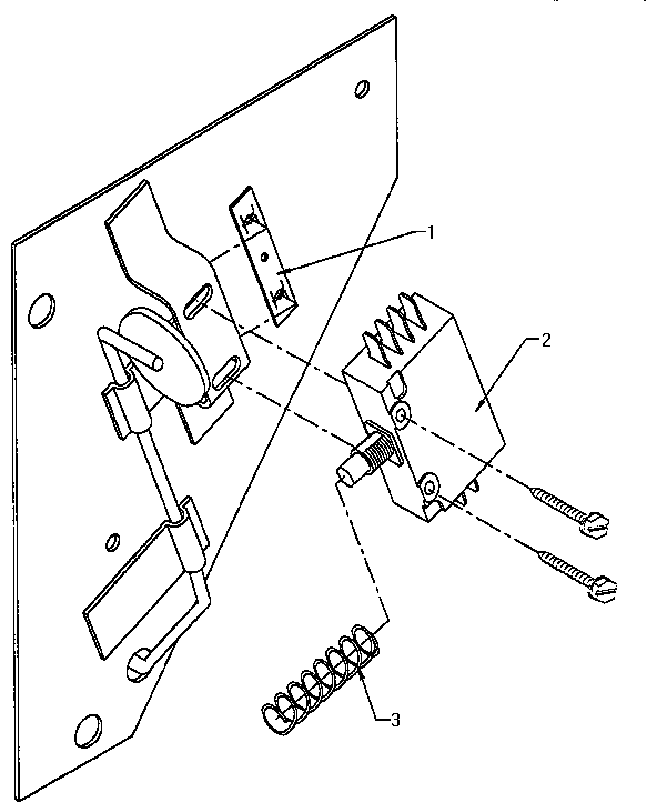 International Dryer 30STG/MP main door switch diagram