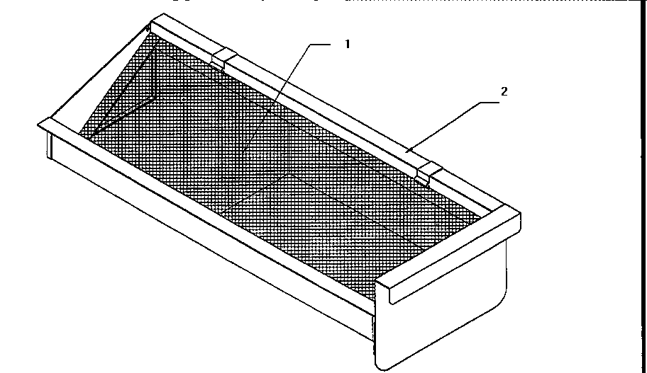 International Dryer 30STG/MP lint screen diagram