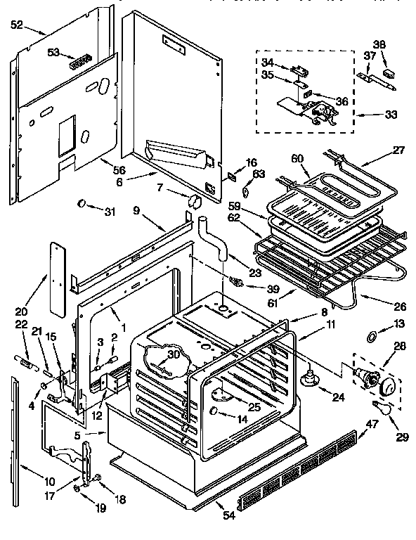 Kenmore 66545759690 oven diagram