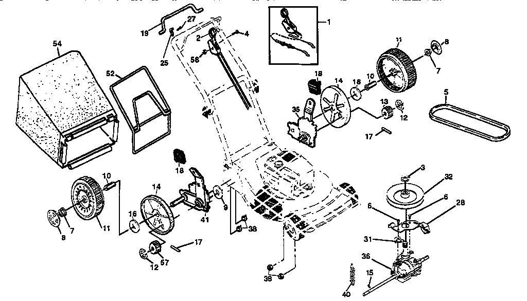 Craftsman 917376341 drive assembly diagram