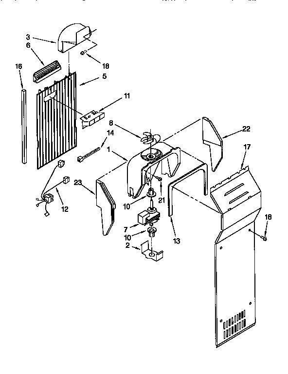 Kenmore 1069550581 airflow diagram