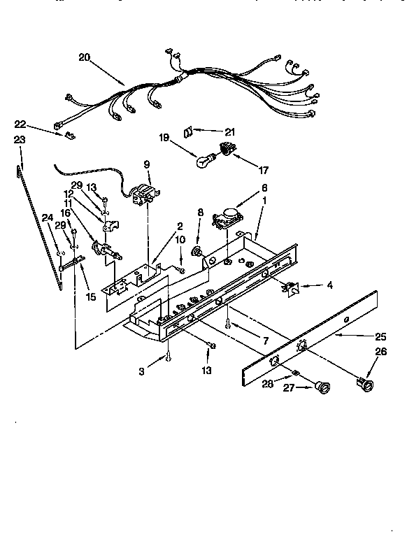 Kenmore 1069550581 control diagram
