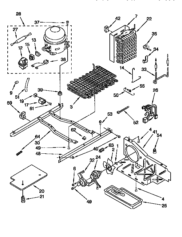 Kenmore 1069550581 unit diagram