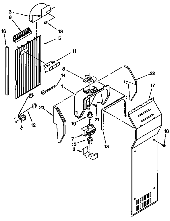 Kenmore 1069550751 air flow diagram