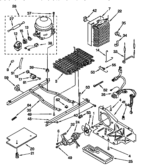 Kenmore 1069550751 unit diagram