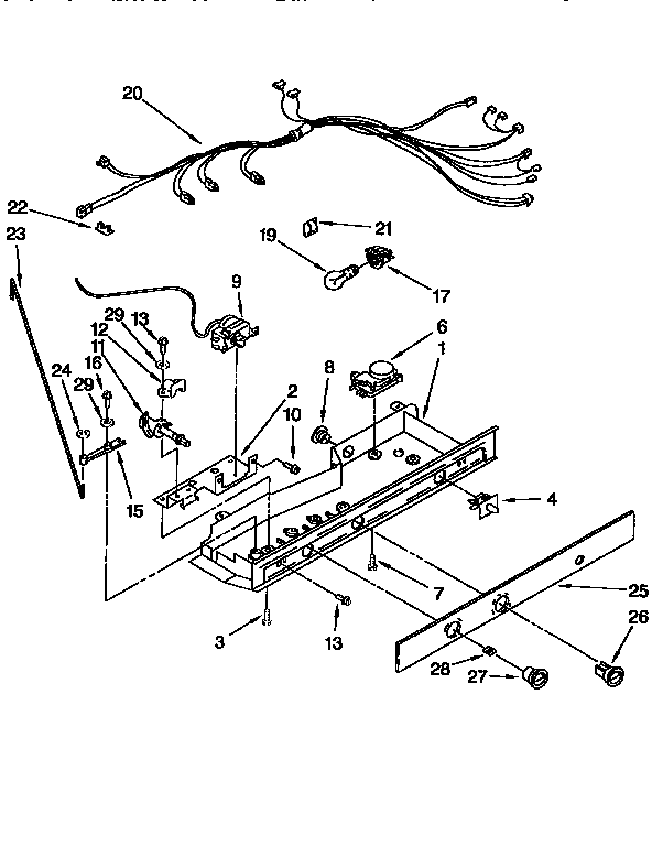 Kenmore 1069550751 control diagram