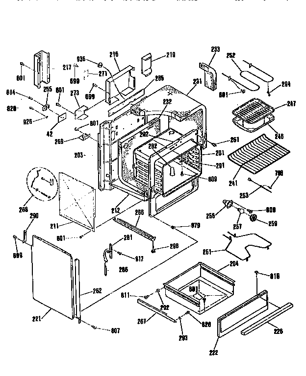 Kenmore 91146555691 body section diagram