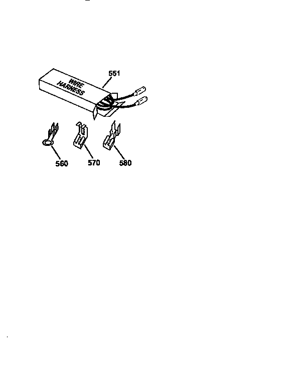Kenmore 91146555691 wire harnesses and components diagram