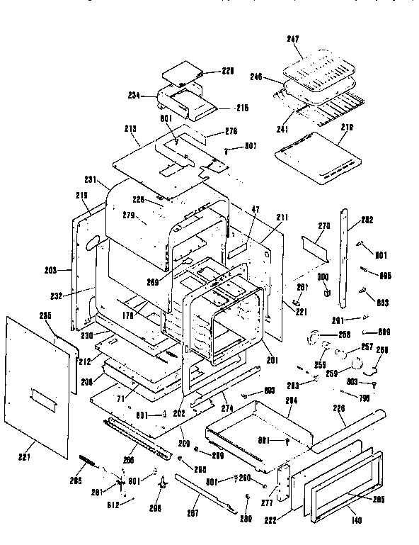Kenmore 9113042592 body section diagram