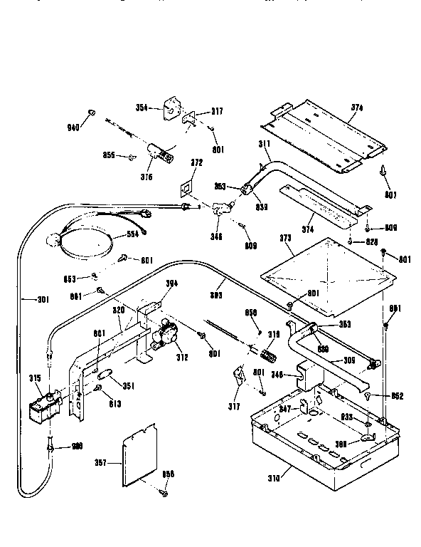 Kenmore 9113042592 burner section diagram