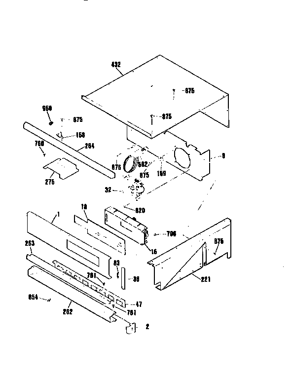 Kenmore 9114703993 control panel section diagram