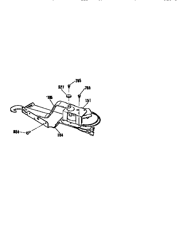 Kenmore 9114703993 door lock section diagram