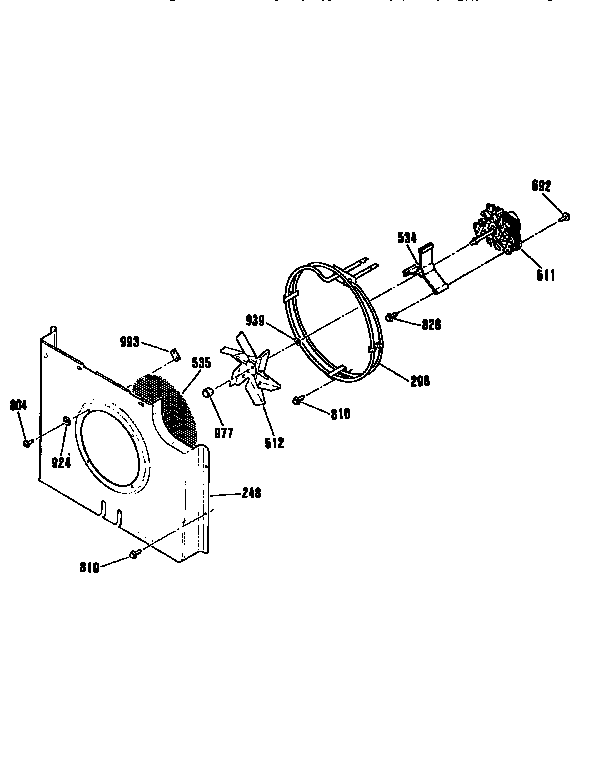 Kenmore 9114703993 fan section diagram