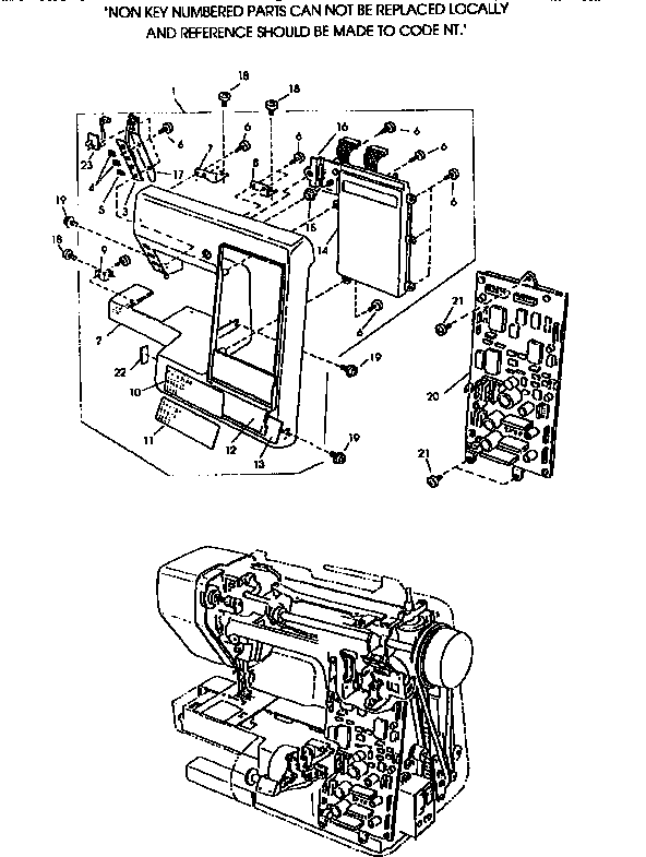 Kenmore 38519153690 control panel diagram