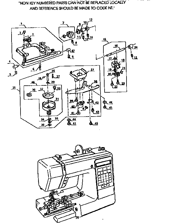 Kenmore 38519153690 shuttle assembly diagram