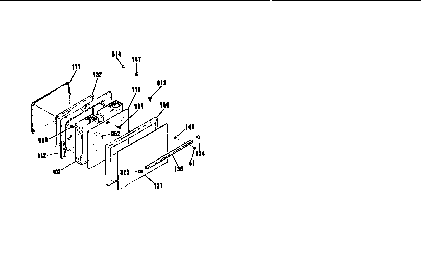 Kenmore 91195368591 door section diagram