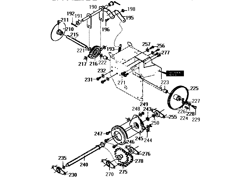 Craftsman 536886610 drive components diagram