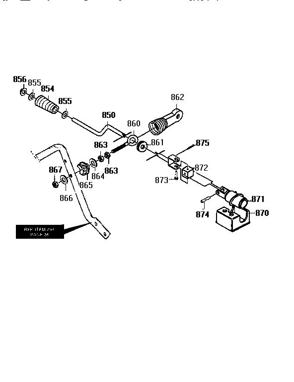 Craftsman 536886610 chute control rod diagram