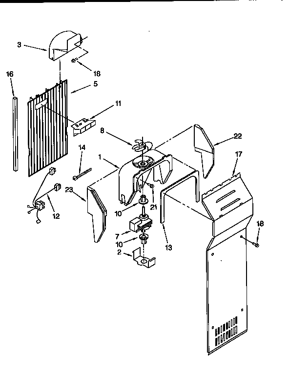 Kenmore 1069557612 air flow diagram