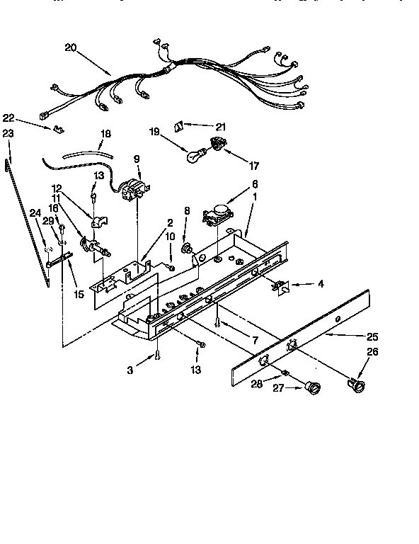 Kenmore 1069557612 control diagram