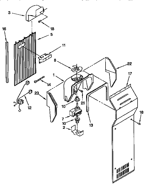 Kenmore 1069555722 air flow diagram