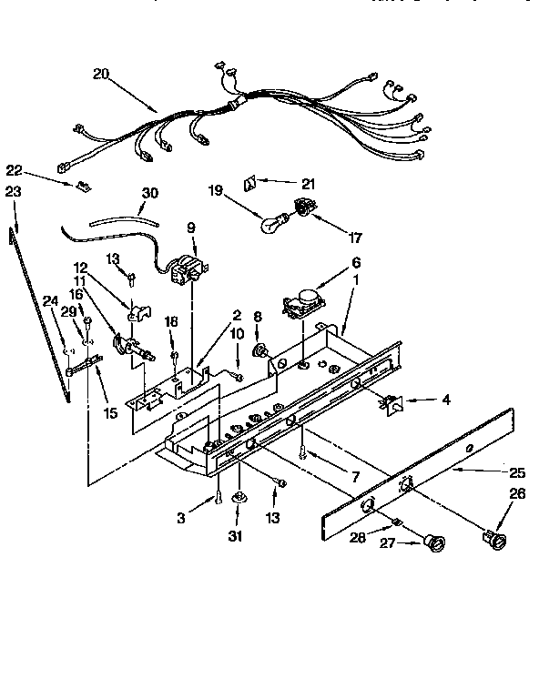 Kenmore 1069555722 control diagram