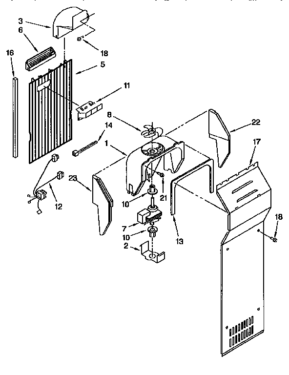 Kenmore 1069552822 air flow diagram