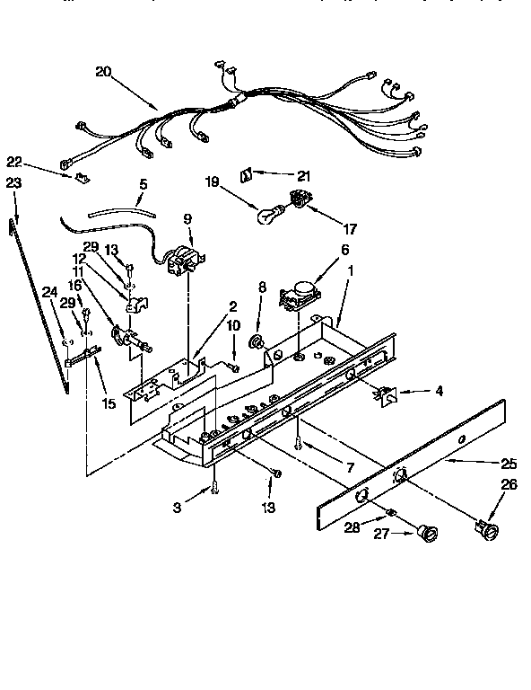 Kenmore 1069552822 control diagram