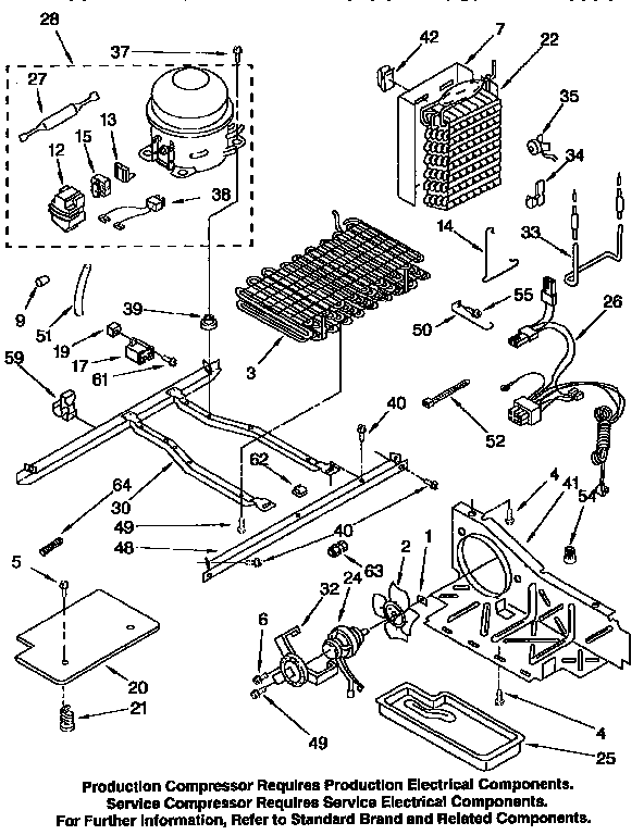 Kenmore 1069552822 unit diagram