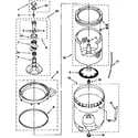 Kenmore 11016512690 agitator, basket, and tub diagram