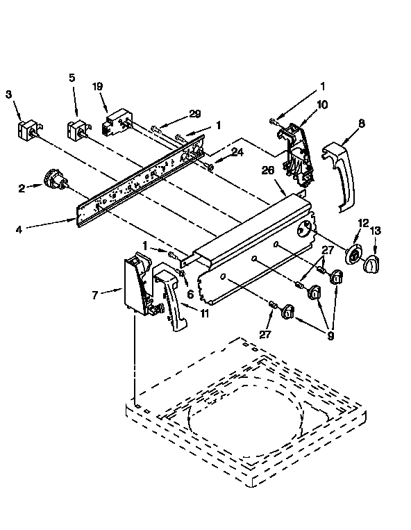 Kenmore 11026808690 control panel diagram