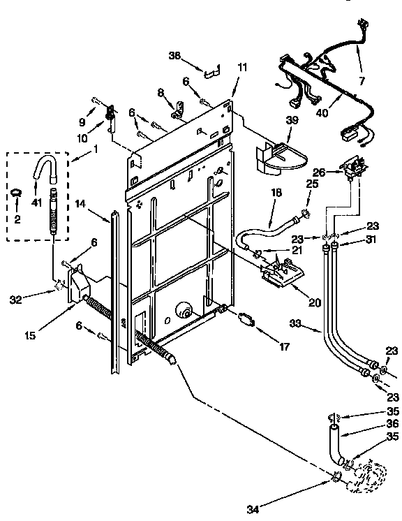 Kenmore 11026808690 rear panel diagram