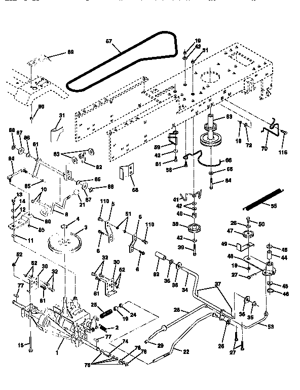 Craftsman 917256523 drive diagram